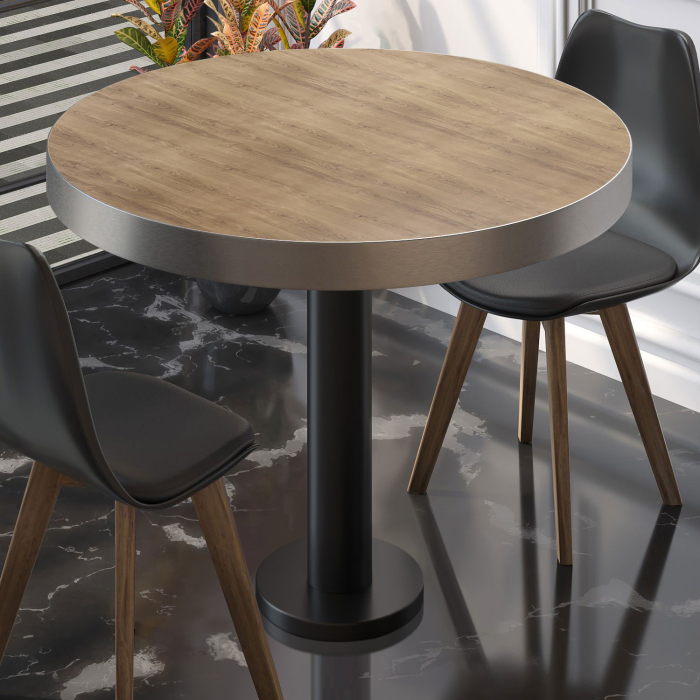 BML | Bistrobord | Ø:H 70 x 77 cm | Eik / Sort | Rundt BML | Bistrobord | Ø:H 70 x 77 cm | Eik / Sort | Rundt