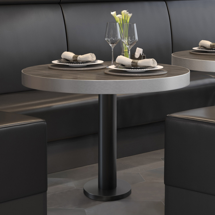 BML | Bistrobord | Ø:H 70 x 77 cm | Lys Wenge / Svart | Rundt BML | Bistrobord | Ø:H 70 x 77 cm | Lys Wenge / Svart | Rundt