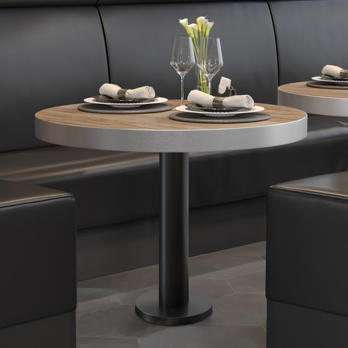 BML | Bistrobord | Ø:H 70 x 77 cm | Sheesham / Svart | Rundt BML | Bistrobord | Ø:H 70 x 77 cm | Sheesham / Svart | Rundt