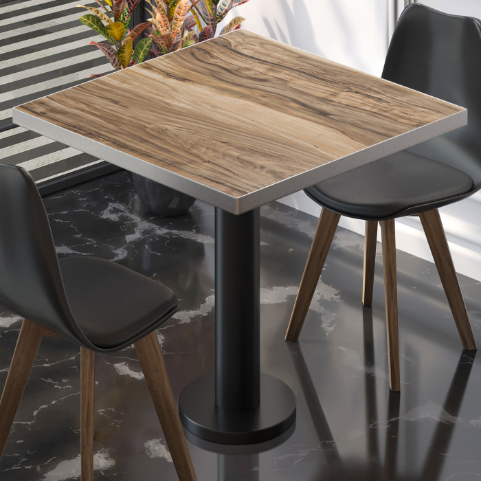 BML | Bistrobord | 70 x 70 x 74,5 cm | Firkantet | Sheesham / Svart