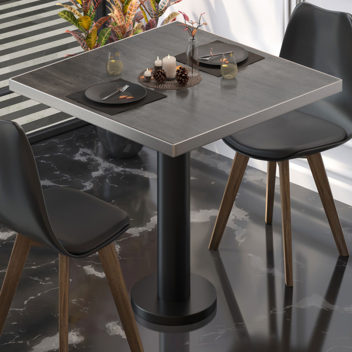 BML | Bistrobord | 70 x 70 x 74,5 cm | Firkantet | Wenge / Svart BML | Bistrobord | 70 x 70 x 74,5 cm | Firkantet | Wenge / Svart