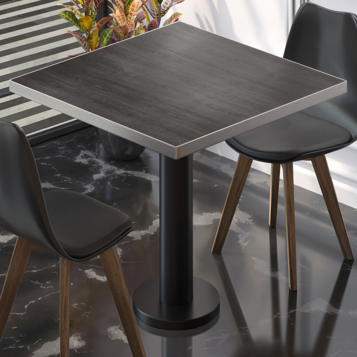 BML | Bistrobord | 70 x 70 x 74,5 cm | Firkantet | Wenge / Svart BML | Bistrobord | 70 x 70 x 74,5 cm | Firkantet | Wenge / Svart