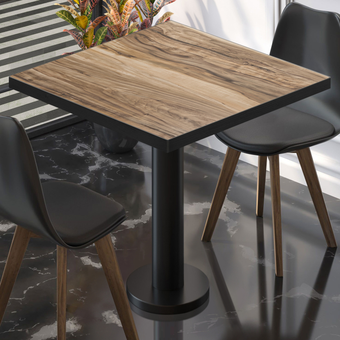 BML | Bistrobord | 70 x 70 x 74,5 cm | Firkantet | Sheesham / Svart
