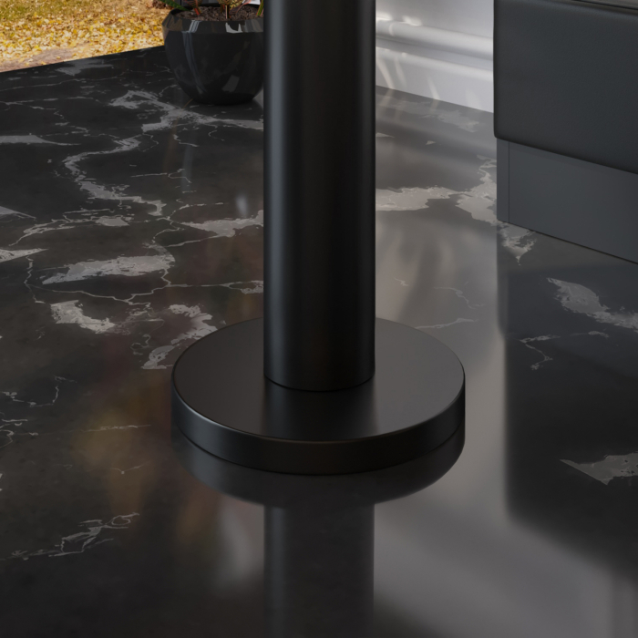 BML | Bistrobord | 70 x 70 x 74,5 cm | Firkantet | Svart marmor/svart