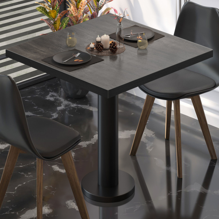 BML | Bistrobord | 70 x 70 x 74,5 cm | Firkantet | Wenge / Svart