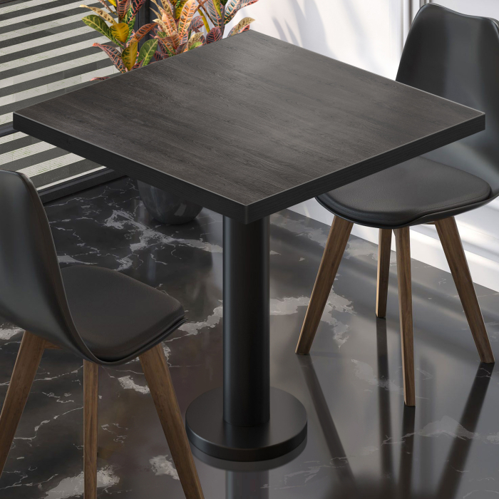 BML | Bistrobord | 70 x 70 x 74,5 cm | Firkantet | Wenge / Svart