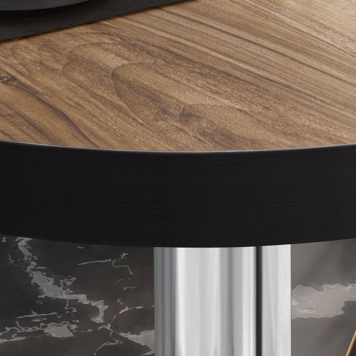 BML | Bistrobord | Ø:H 70 x 77 cm | Sheesham / rustfritt stål | Rundt