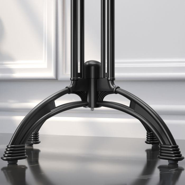 BMLG | Bistro Tisch | 70 x 70 x 75 cm | Quadratisch | Schwarzer Rand | Schwarz Marmor / Schwarz BMLG | Bistro Tisch | 70 x 70 x 75 cm | Quadratisch | Schwarzer Rand | Schwarz Marmor / Schwarz