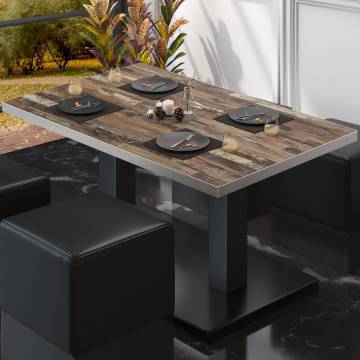 BM | Bistro lounge table | W:D:H 130 x 80 x 41 cm | Vintage Old / Black