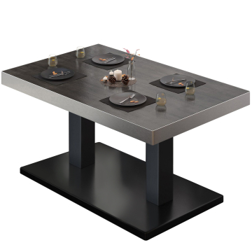 BM | Bistro Loungetisch | B:T:H 110 x 60 x 41 cm | Wenge / Schwarz