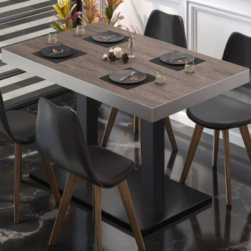 BM | Bistrobord | B:D:H 110 x 60 x 77 cm | Lys Wenge / Sort | Rektangulært