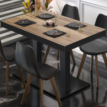 BM | Bistrobord | B:D:H 110 x 60 x 77 cm | Sheesham / Sort | Rektangulært
