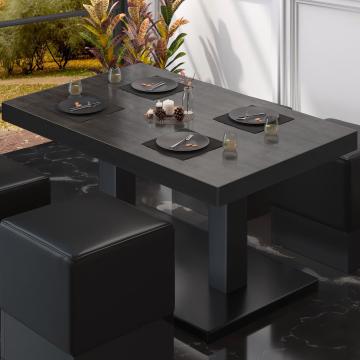 BM | Tavolo lounge Bistro | L:P:H 130 x 80 x 41 cm | Wengé / Nero