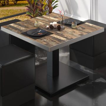 BM | Bistro lounge table | W:D:H 60 x 60 x 41 cm | Vintage Old / Black