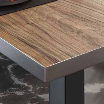 Mesa Bistro BM | 50x50xH77cm | Sheesham/Negro