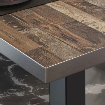 Mesa Bistro BM | 50x50xH77cm | Vintage Old/Negro