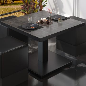 BM | Bistro Loungetisch | B:T:H 60 x 60 x 41 cm | Wenge / Schwarz