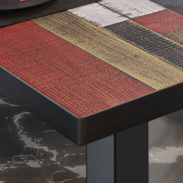 Mesa Bistro BM | 50x50xH77cm | Color Vintage/Negro