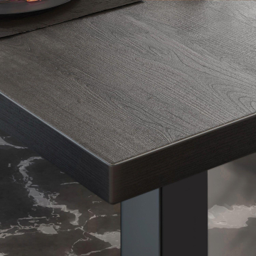 Mesa Bistro BM | 50x50xH77cm | Wenge/Negro