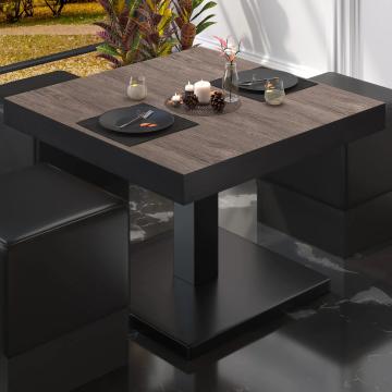 BM | Bistro lounge table | W:D:H 60 x 60 x 41 cm | Light Wenge / Black