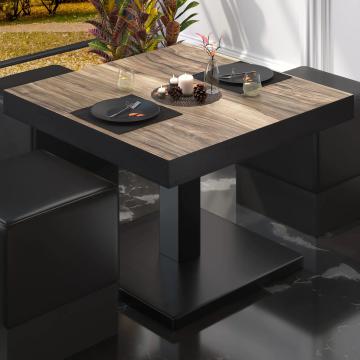 BM | Bistro lounge table | W:D:H 60 x 60 x 41 cm | Sheesham / Black