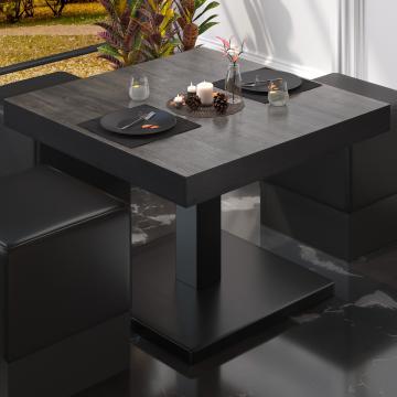 BM | Bistro lounge table | W:D:H 60 x 60 x 41 cm | Wenge / Black