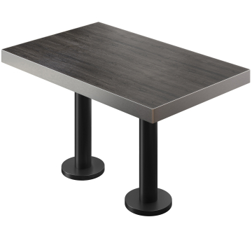 BML | Bistro dobbeltbord | 110 x 60 x 77 cm | Rektangulær | Wenge / Svart