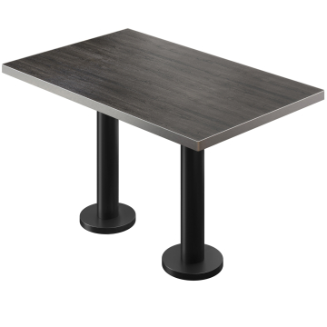 BML | Bistro-tuplapöytä | 110 x 60 x 74,5 cm | Suorakulmainen | Wenge / Musta