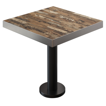 BML | Bistrobord | 70 x 70 x 77 cm | Fyrkantigt | Vintage Old / Svart