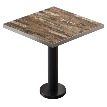 BML | Bistropöytä | 80 x 80 x 74,5 cm | Neliö | Vintage Old / Musta