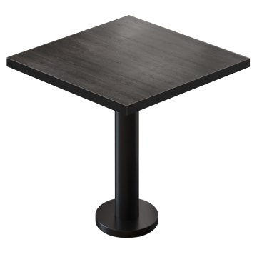 BML | Tavolo da bistrot | 60 x 60 x 74,5 cm | Quadrato | Wengé / Nero