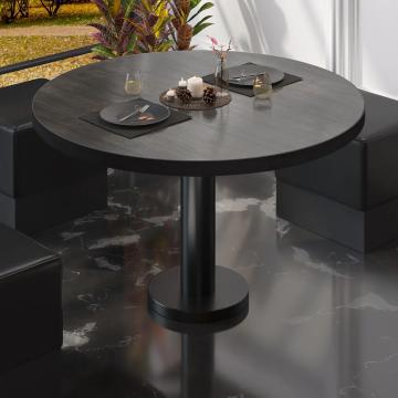 BML | Bistro salongbord | Ø:H 70 x 38,5 cm | Wenge / Svart