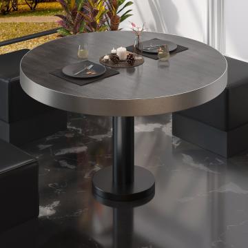 BML | Tavolo lounge Bistro | Ø:H 60 x 41 cm | Wengé / Nero