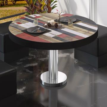 BML | Tavolo da salotto Bistro | Ø:H 60 x 41 cm | Colore vintage / acciaio inox