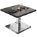 BM | Bistro Loungetisch | B:T:H 60 x 60 x 41 cm | Wenge / Edelstahl