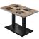 BM | Mesa bistro | An:Pr:Al 130 x 80 x 75 cm | Sheesham / Negro | Rectangular BM | Mesa bistro | An:Pr:Al 130 x 80 x 75 cm | Sheesham / Negro | Rectangular