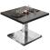BM | Bistro-loungebord | B:D:H 70 x 70 x 41 cm | Wenge / rustfrit stål