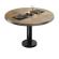 BML | Bistro salongbord | Ø:H 60 x 39 cm | Eik / Sort