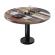 BML | Bistro lounge table | Ø:H 70 x 38.5 cm | Vintage Colourful / Black