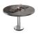 BML | Bistro salongbord | Ø:H 70 x 38,5 cm | Wenge / rustfritt stål