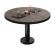 BML | Bistro lounge table | Ø:H 60 x 39 cm | Light Wenge / Black