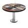 BML | Bistro salongbord | Ø:H 70 x 38,5 cm | Vintage fargerikt / rustfritt stål