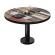 BML | Bistro lounge table | Ø:H 70 x 38.5 cm | Vintage Colourful / Black
