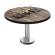 BML | Tavolo da salotto Bistro | Ø:H 60 x 39 cm | Vintage Old / acciaio inox
