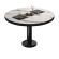 BML | Tavolo lounge Bistro | Ø:H 70 x 38,5 cm | Marmo bianco / Nero