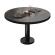 BML | Tavolo lounge Bistro | Ø:H 70 x 38,5 cm | Wengé / Nero