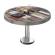 BML | Tavolo da salotto Bistro | Ø:H 70 x 41 cm | Colore vintage / acciaio inox
