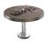 BML | Bistro salongbord | Ø:H 80 x 41 cm | Lett wenge / rustfritt stål