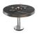 BML | Bistro salongbord | Ø:H 70 x 41 cm | Sort marmor/rustfritt stål