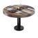 BML | Bistro lounge table | Ø:H 70 x 41 cm | Vintage Colourful / Black